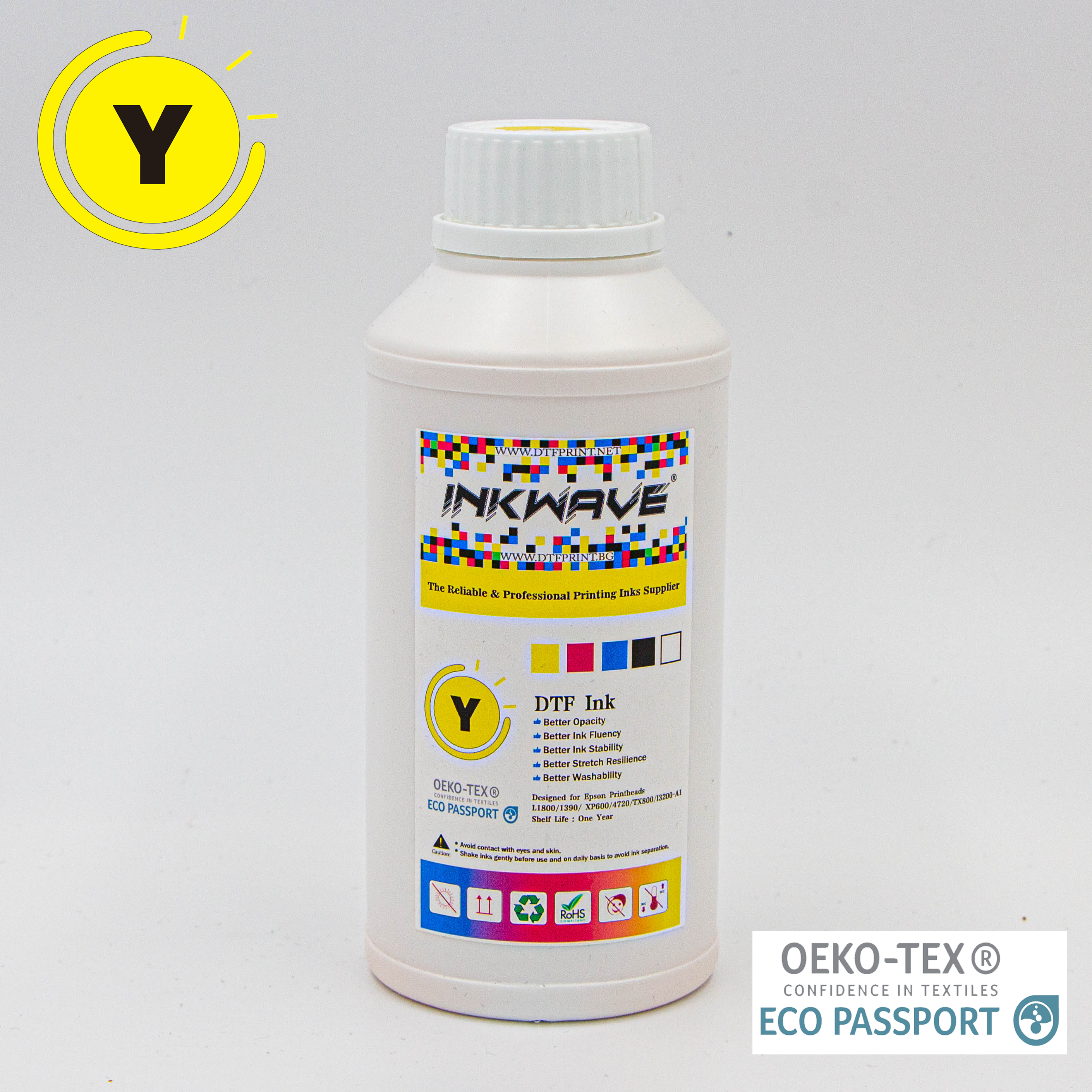 DTF Мастило INKWAVE - Yellow Image 1