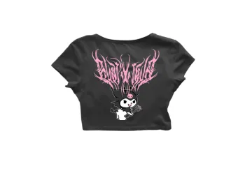 MadRavers CropTop I PinkDevil - Black