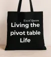 Tote Bag "Living the pivot table life"