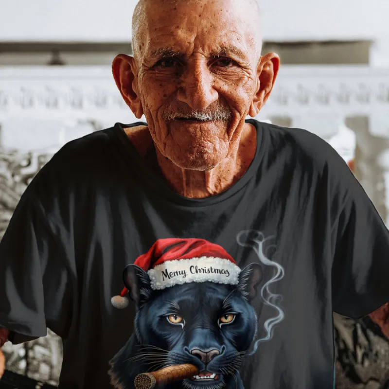 Black Panther Merry Christmas Aficionados black