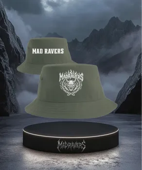 MadRavers Bucket Hat I Devil Logo - Dark Green