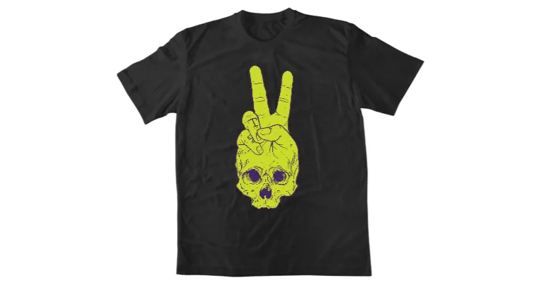 Тениска Peace skull