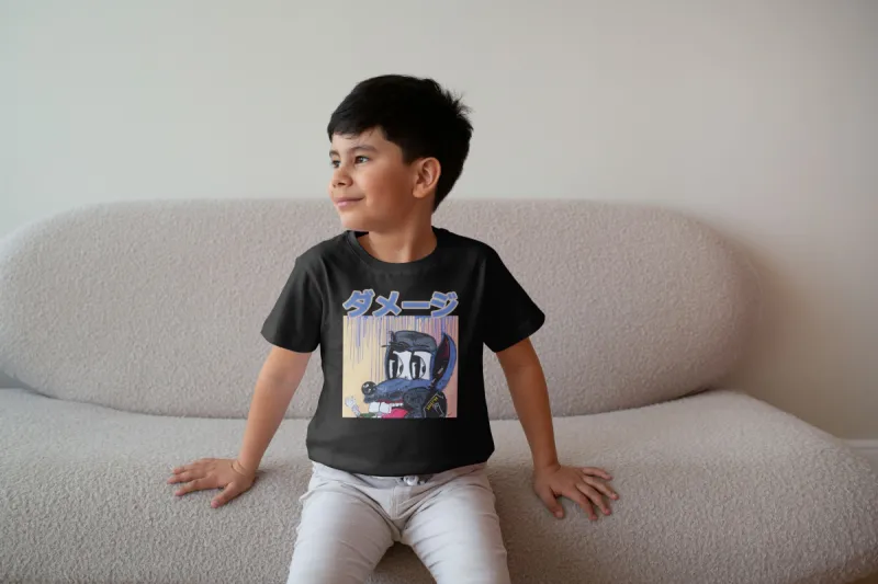 bad bad wolf kids tee black
