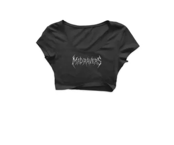 MadRavers CropTop I NO Poppers - Black