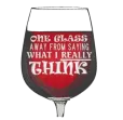 Дамска бяла тениска "One glass away"