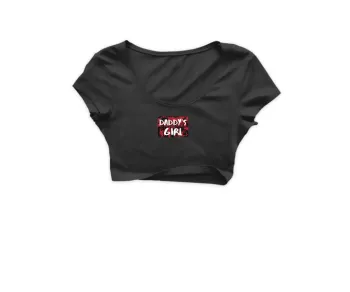 MadRavers CropTop I Daddy’s Girl - Black
