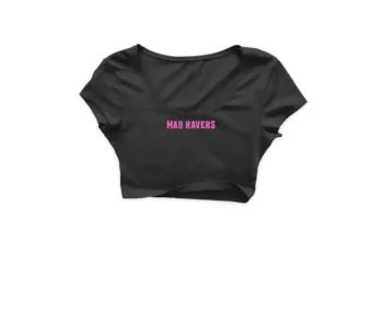 MadRavers CropTop I PinkDevil - Black