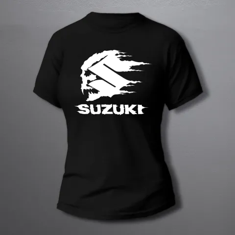 SUZUKI Logo white дамска тениска