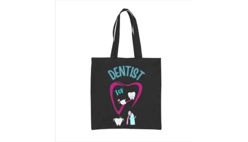 Памучна чанта Top Dentist черна