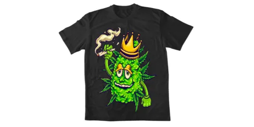 Мъжка тениска - King_of_weed_smoking_marijuana 1 - abstract