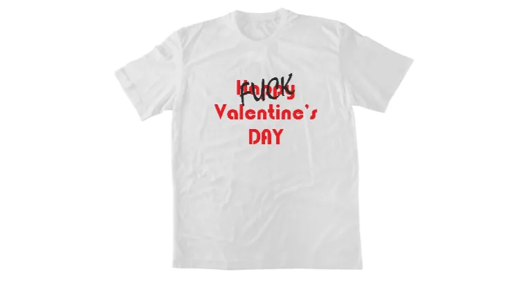 Мъжка тениска Happy Valentine day