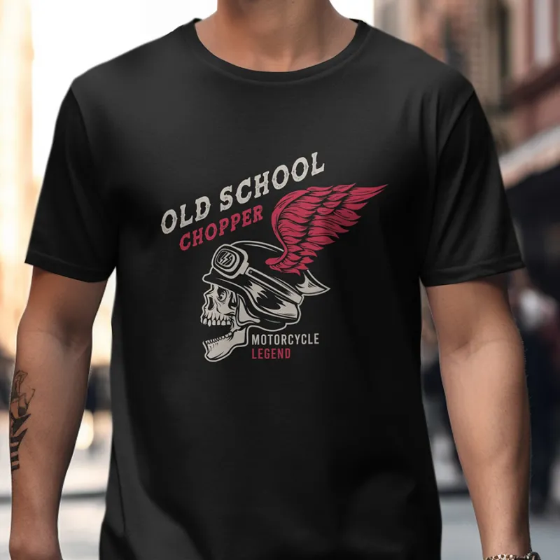 Мъжка тениска "Old School Chopper"