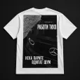 VOZDUKH «РАБОТИ ТИХО» — Тежка Oversize Тениска | Бяла
