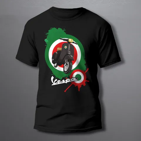 мъжка тениска VESPA Italy black