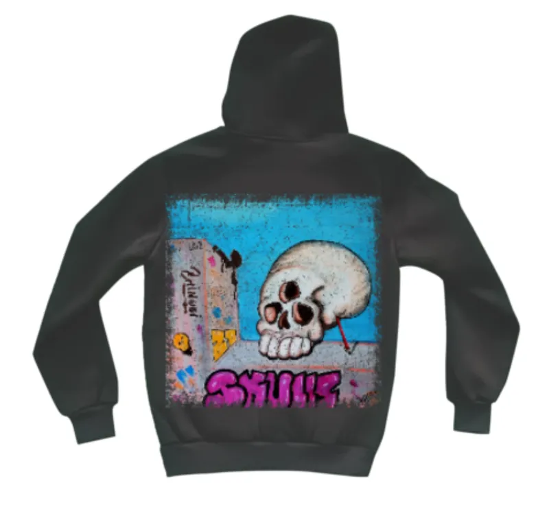Skullzz ovrs blck hoodie