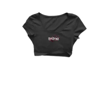 MadRavers CropTop I Can i take a bite? - Black