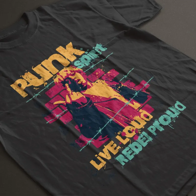 Унисекс Oversize тениска "Punk Spirit"