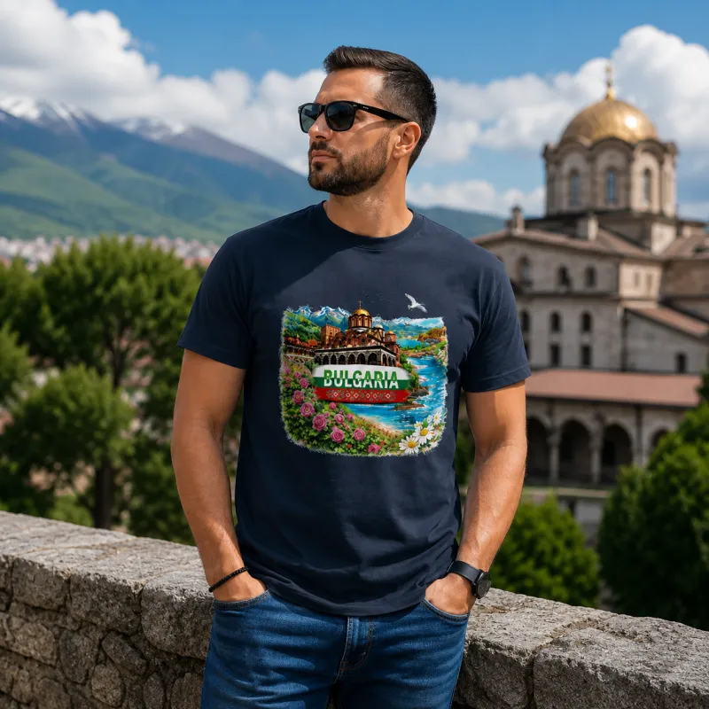Мъжка тениска Обичам България