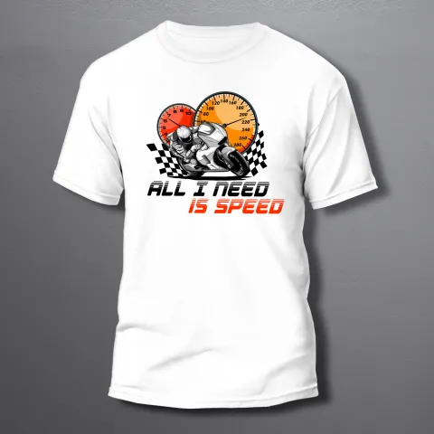 мъжки тениски ALL I NEED IS SPEED