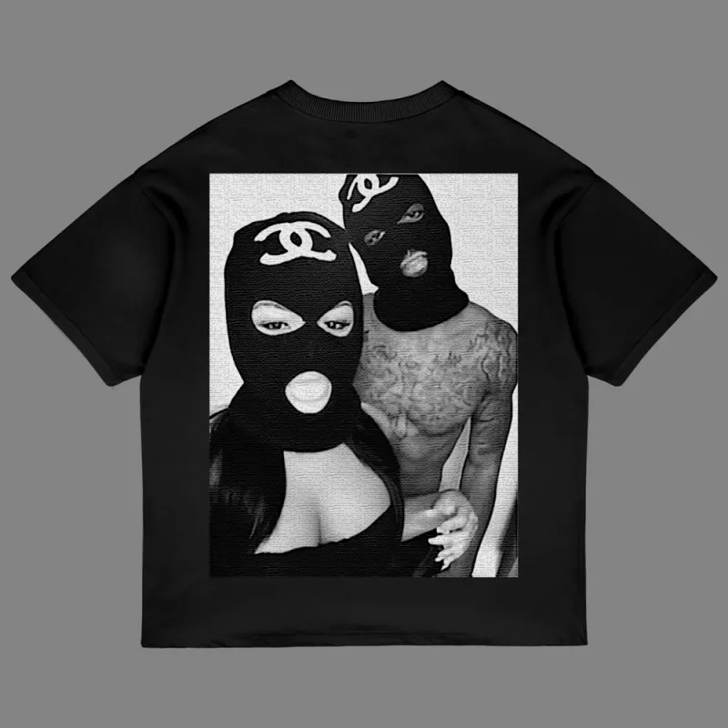 BlacknWhite NightLove черна с дизайн на гърба