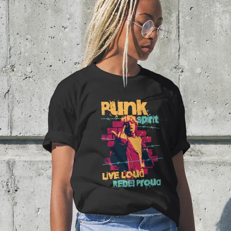 Унисекс Oversize тениска "Punk Spirit"
