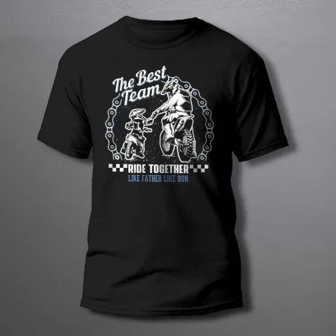 мъжка тениска TheBestTeam_Father&Son black