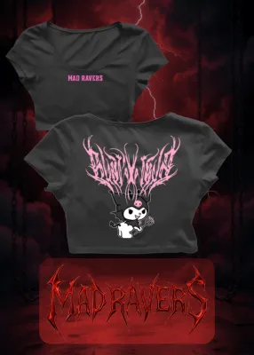 MadRavers CropTop I PinkDevil - Black