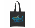 Delicate Shark black tote bag