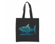 Delicate Shark black tote bag
