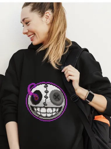Черен Дамски Суитчър VoodooHeadsTv