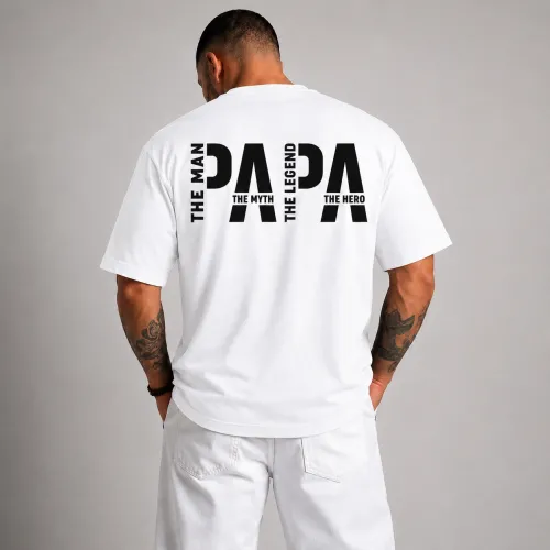Тениска PAPA White