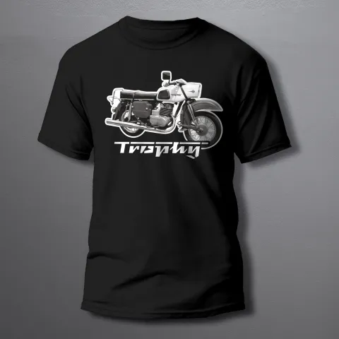 мъжка тениска TROPHY motorcycles black