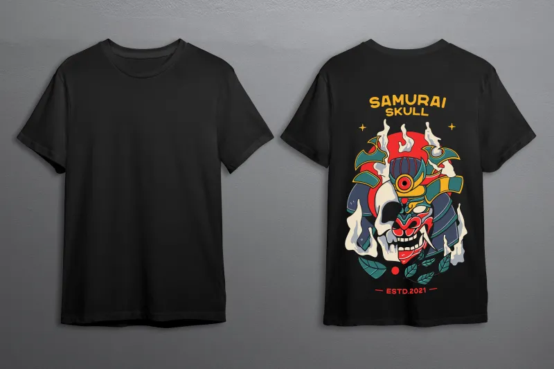 Тениска "Samurai skull"