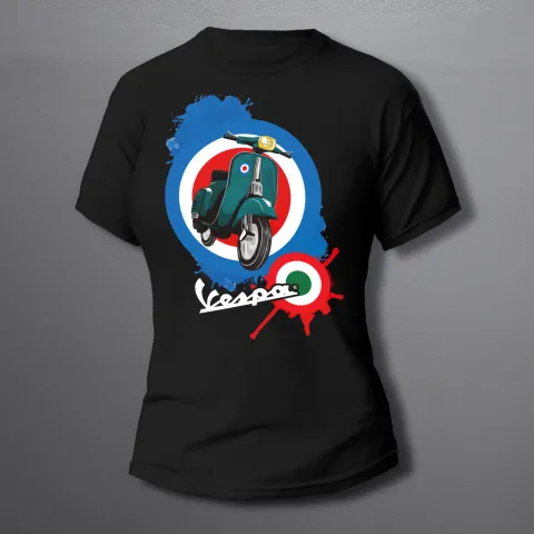 дамска тениска VESPA Italy blue black