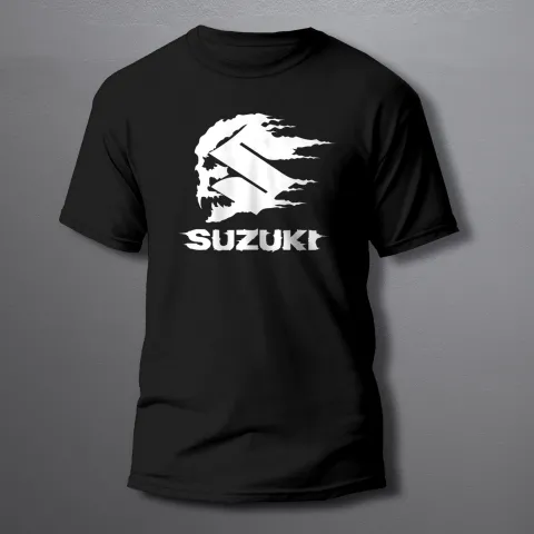 SUZUKI Logo white мъжка тениска