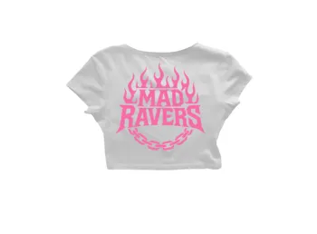 MadRavers - CropTop I Pink Logo