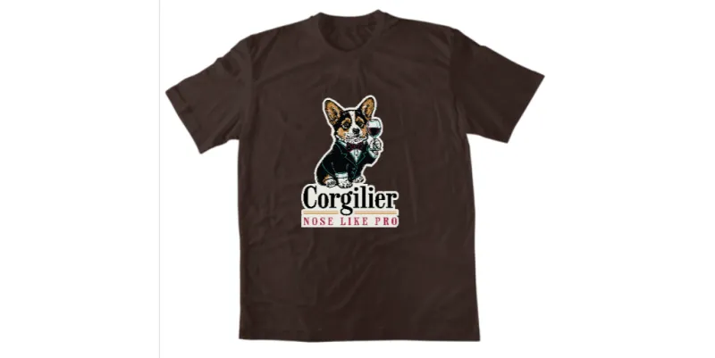 Унисекс тениска Corgilier Шоколад