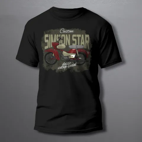 мъжка тениска Simson star