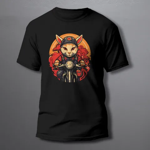 Series - Moto Animals Rabbit мъжка тениска