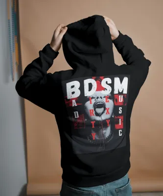 MadRavers Unisex Oversize Hoodie I - Bad Dirty Sexy Music - Black