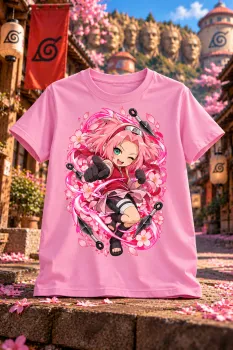 Розова детска тениска Sakura