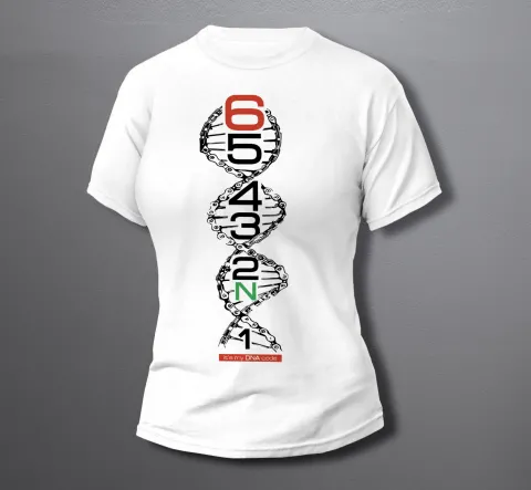 дамска тениска It is MY DNA white