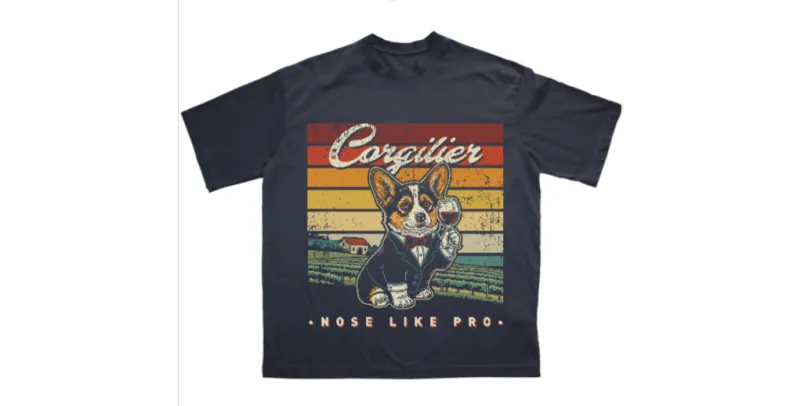 Унисекс тениска Corgilier Oversize Черно
