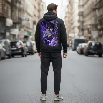Унисекс Худи Purple lightning
