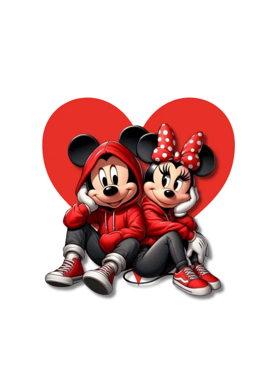 Дамска тениска Minnie and Mickey