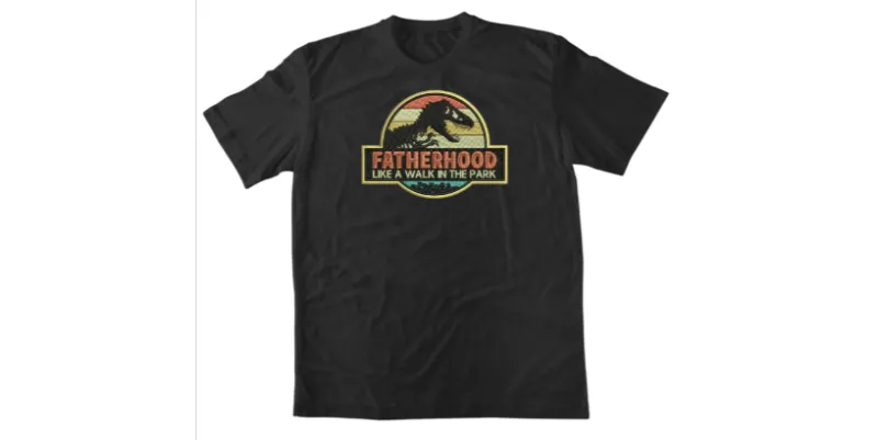 Мъжка черна тениска "Fatherhood"