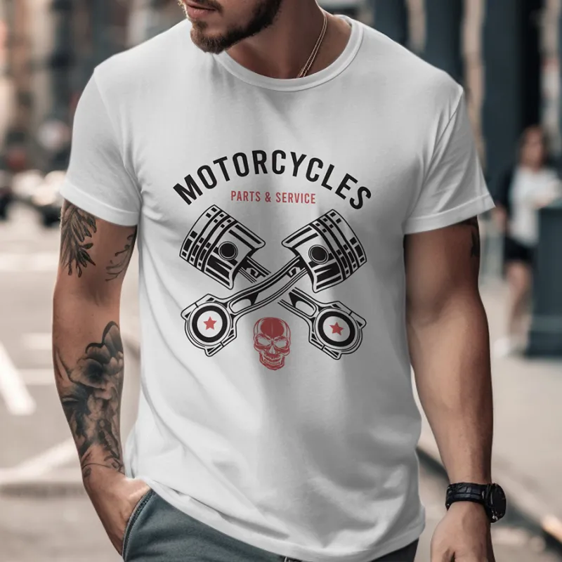 Мъжка тениска "Motorcycles Parts"