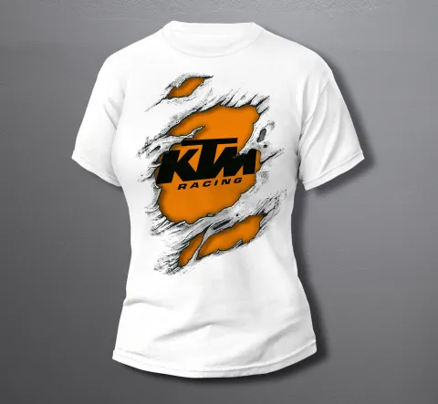 дамска тениска KTM torn white