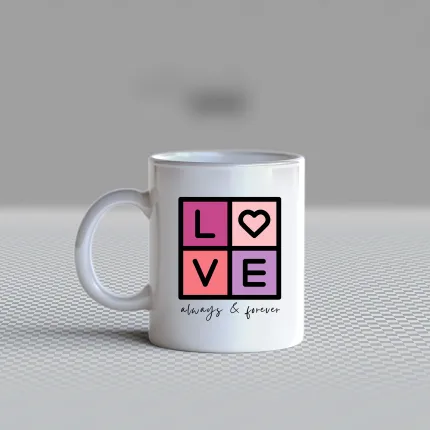 Керамичнa чашa за Свети Валентин - Love