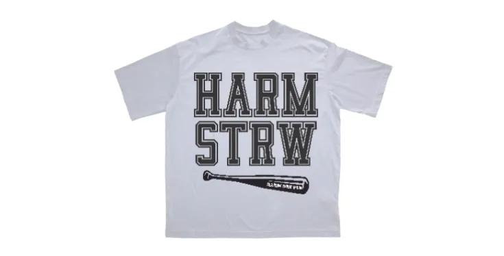 hardcore white oversize tee